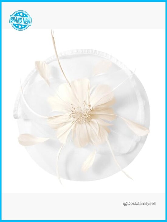 Mesh Flower Fascinator Headband Derby Hat Tea Party Wedding Church Horse Racing main image 5